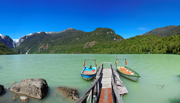 Lake in Queulat National Park, Patagonia. Lake in Queulat National Park, Patagonia.