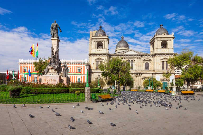 Metropolitan Cathedral at Plaza Murillo in La Paz, Bolivia Metropolitan Cathedral at Plaza Murillo in La Paz, Bolivia