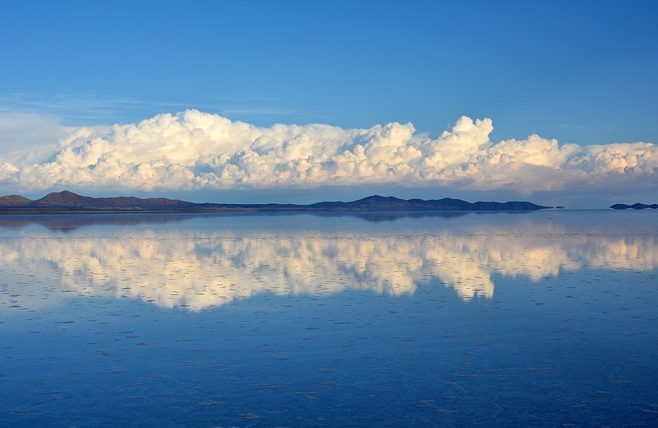 The Bolivian Salt Flats. The Bolivian Salt Flats.