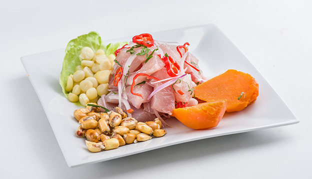 Peruvian fish ceviche. Peruvian fish ceviche.