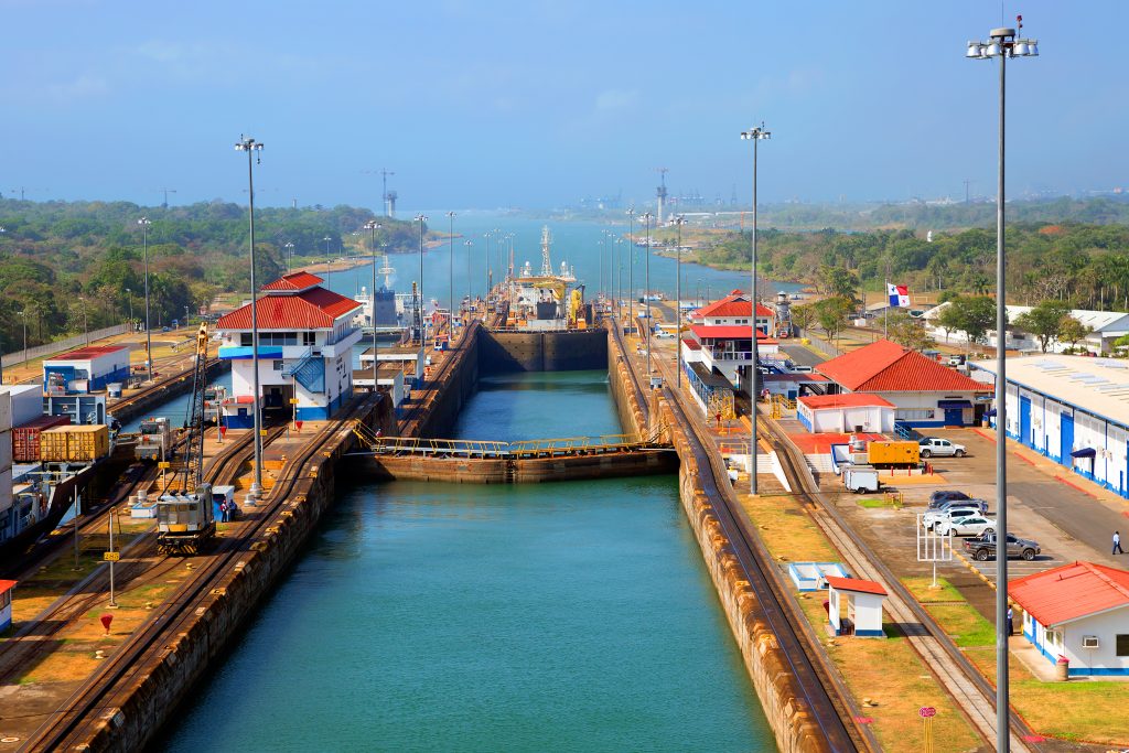 The second lock of the Panama canal from the Pacific ocean. Photo Credit: Shutterstock The second lock of the Panama canal from the Pacific ocean. Photo Credit: Shutterstock