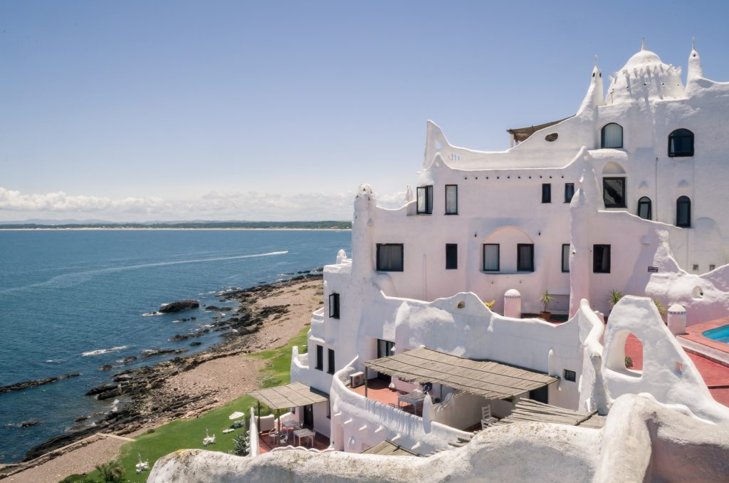 View of the sea from Punta Ballena, Punta del Este Uruguay, Casapueblo. Photo Credit: Shutterstock View of the sea from Punta Ballena, Punta del Este Uruguay, Casapueblo. Photo Credit: Shutterstock