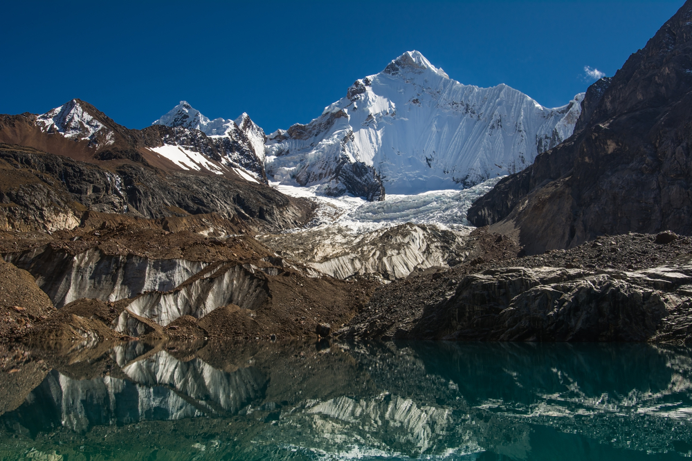 The Mighty Cordillera Blanca Mountain in Peru The Mighty Cordillera Blanca Mountain in Peru
