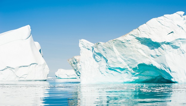 Big icebergs floating in the Ilulissat icefjord, Greenland. Big icebergs floating in the Ilulissat icefjord, Greenland.