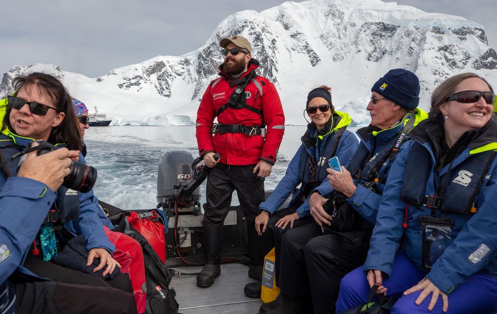 Antarctica zodiac ride Antarctica zodiac ride