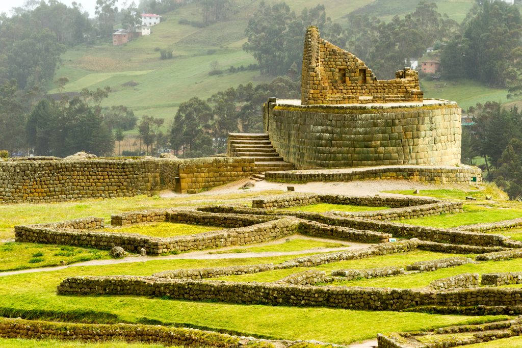 Temple of the Sun ruins Ingapirca Ecuador Temple of the Sun ruins Ingapirca Ecuador
