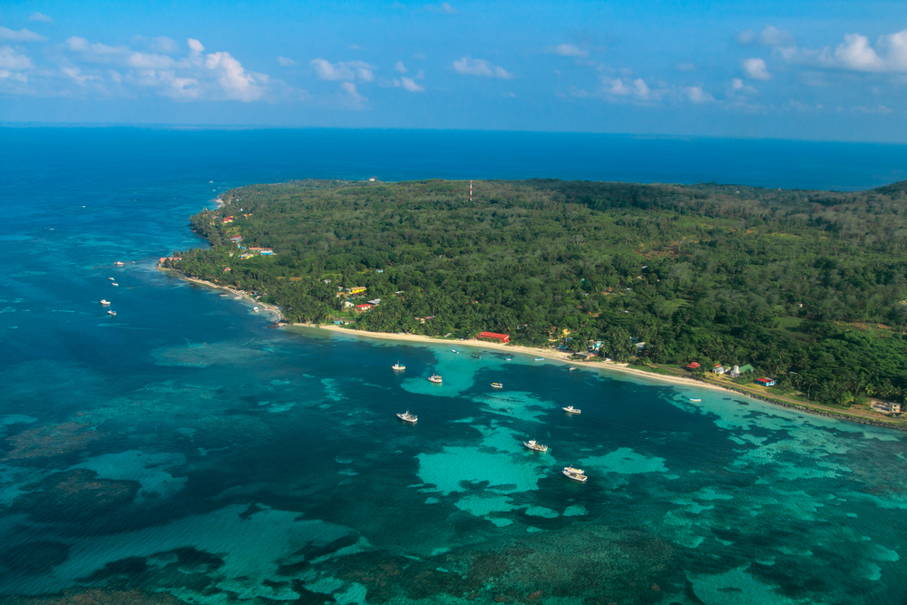 Aerial view of Corn Island, Nicaragua. Aerial view of Corn Island, Nicaragua.