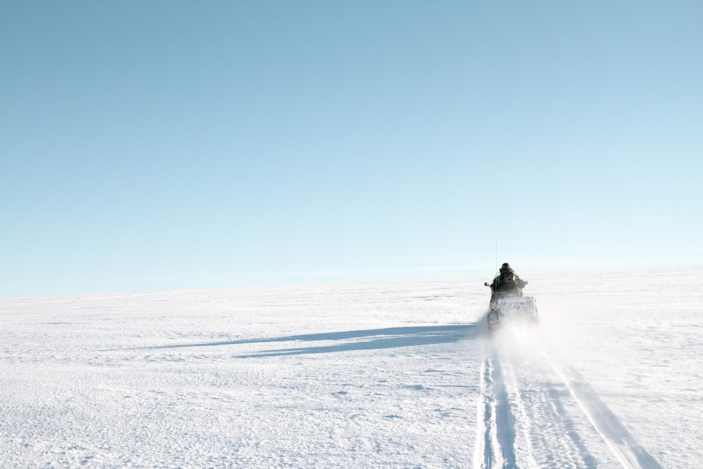 nowmobiles are often used in Svalbard’s winters nowmobiles are often used in Svalbard’s winters