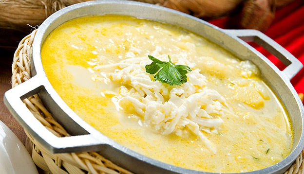 Locro - a typical Ecuadorian potato soup dish Locro - a typical Ecuadorian potato soup dish