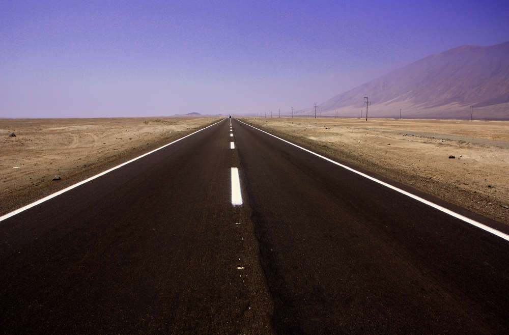 Pan Americana Highway between Peru and Panama. Pan Americana Highway between Peru and Panama.