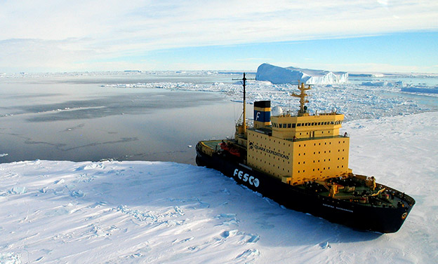 icebreaker ship in Antarctica icebreaker ship in Antarctica