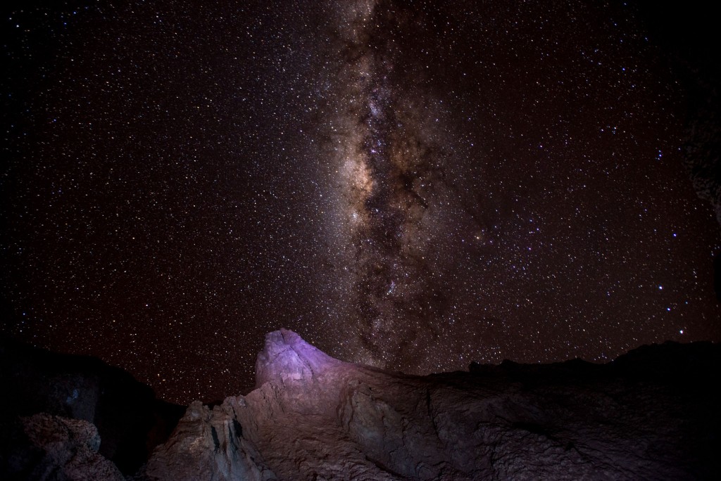 View of night sky in Atacama Desert View of night sky in Atacama Desert