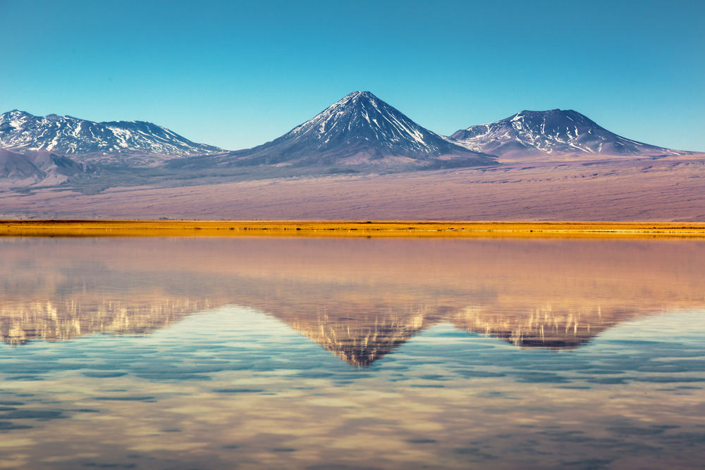 desert with reflection of mountain desert with reflection of mountain