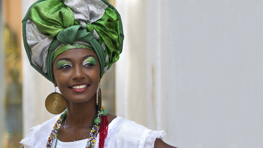 Brazilian woman of African descent, smiling. Brazilian woman of African descent, smiling.