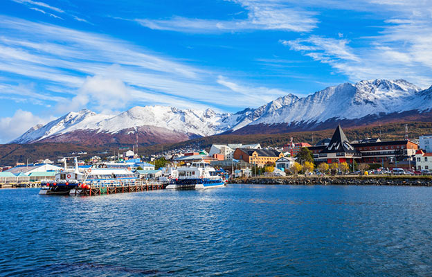 The port of Ushuaia The port of Ushuaia