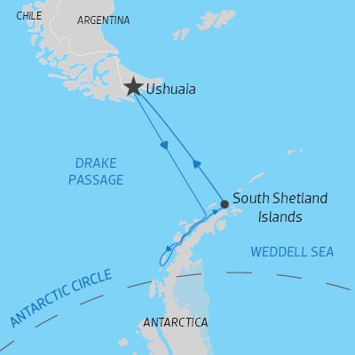 Map of Antarctica: Discovery & Learning Voyage on Plancius) 