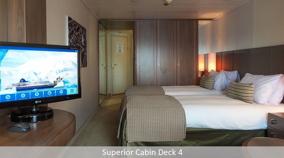 Deck 4 Superior 2 Cabin Interior