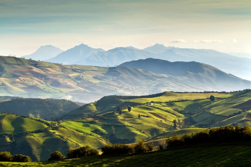 landscape image of the Ecuadorian Andes