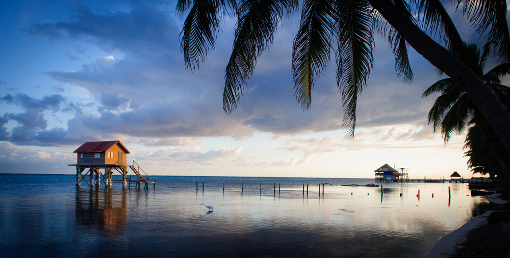 The beach of Cayes, Belize.