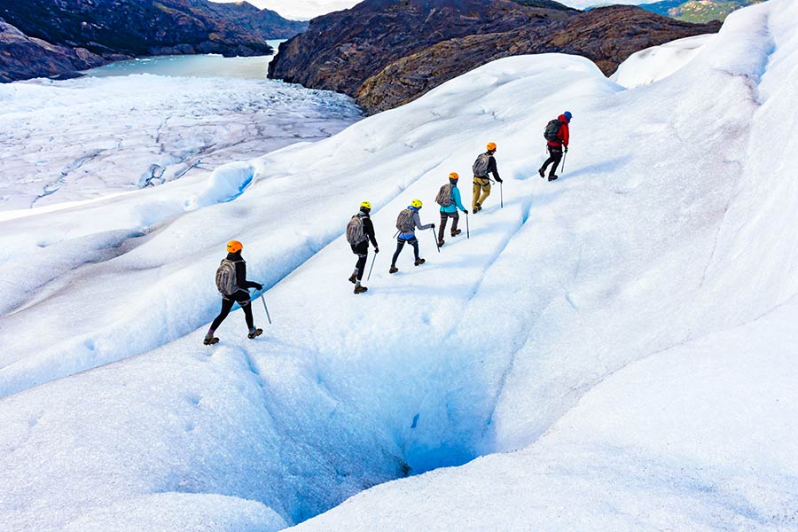 Hiking Grey Glacier 