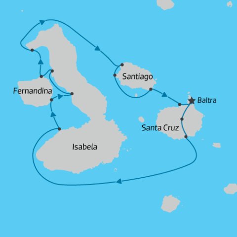 Map of Signature Galapagos 2025) 