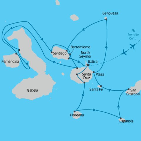 Absolute Galapagos Map, Grand Daphne) 