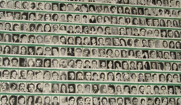 Faces of the "disappeared" during the Dirty War.