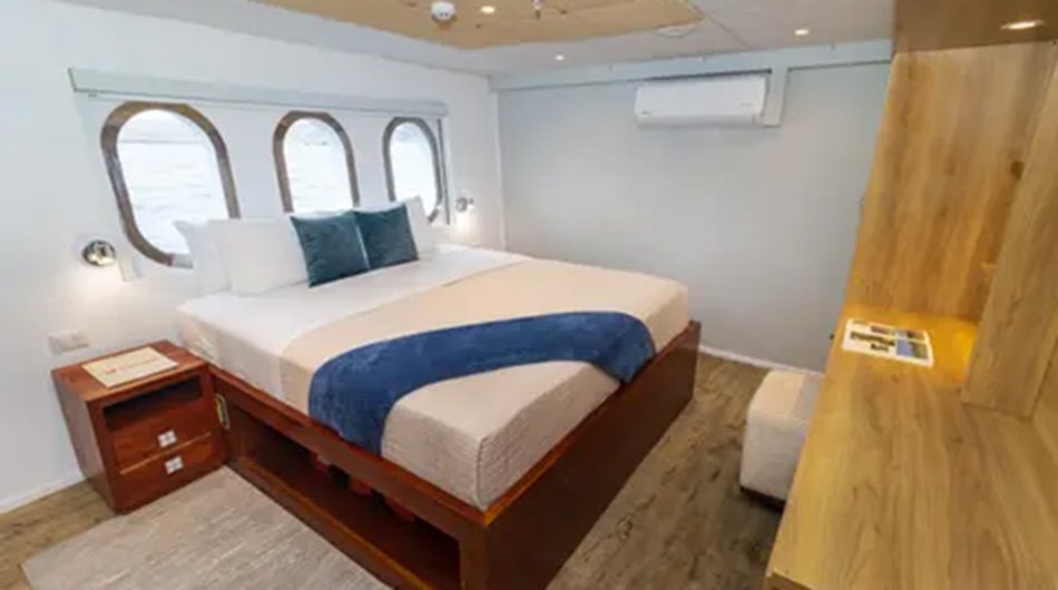 Grand Daphne Galapagos Cruise Yacht - Double Lower Deck Cabin 