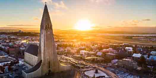 Disembark in Reykjavik