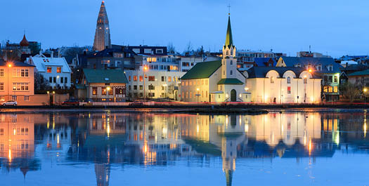 Disembark in Reykjavik, Iceland