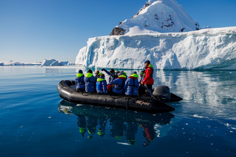 zodiac cruise in Antarctica