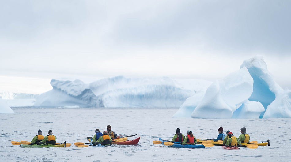 kayaking in Antarctica