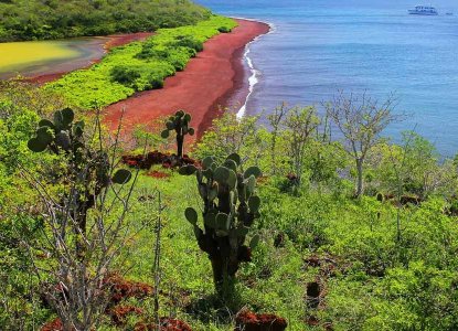 Rabida coastline, Galapagos Islands) 
