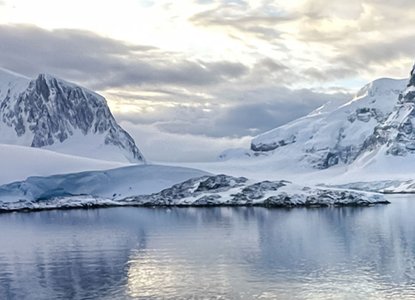 David Stock image of photographer on ship balcony of expedition ship) 