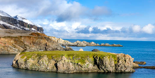 Sail along Bjornoya (Bear Island)