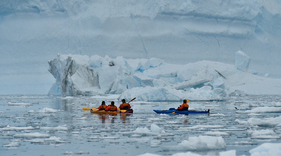 kayaking in Antarctica