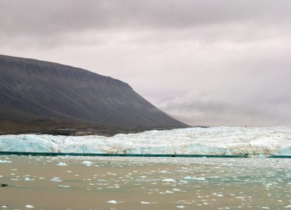 Croker Bay Glacier where it meets Devon Island in the Northwest Passage of the Canadian Arctic) 